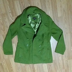 Rue 21 Green Pea Coat